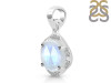 Moonstone & White Topaz Pendant RBM-RDP-1147-ROSECUT.