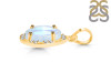 Moonstone & White Topaz Pendant RBM-RDP-1147-ROSECUT.