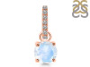 Moonstone & White Topaz Pendant RBM-RDP-549-CZ-LOOP.