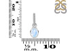 Moonstone & White Topaz Pendant RBM-RDP-780-CZ-LOOP.