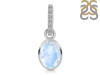 Moonstone & White Topaz Pendant RBM-RDP-792-CZ-LOOP.