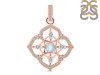 Moonstone & White Topaz Pendant RBM-RDP-797-CZ-LOOP.