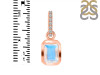 Moonstone & White Topaz Pendant RBM-RDP-954-CZ-LOOP.