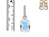 Moonstone & White Topaz Pendant RBM-RDP-954-CZ-LOOP.
