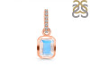 Moonstone & White Topaz Pendant RBM-RDP-955-CZ-LOOP.