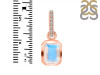Moonstone & White Topaz Pendant RBM-RDP-955-CZ-LOOP.