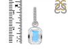 Moonstone & White Topaz Pendant RBM-RDP-955-CZ-LOOP.