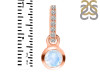 Moonstone & White Topaz Pendant RBM-RDP-957-CZ-LOOP.