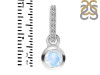 Moonstone & White Topaz Pendant RBM-RDP-957-CZ-LOOP.