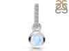 Moonstone & White Topaz Pendant RBM-RDP-957-CZ-LOOP.