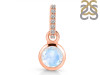 Moonstone & White Topaz Pendant RBM-RDP-958-CZ-LOOP.