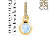 Moonstone & White Topaz Pendant RBM-RDP-958-CZ-LOOP.