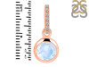 Moonstone & White Topaz Pendant RBM-RDP-959-CZ-LOOP.