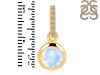 Moonstone & White Topaz Pendant RBM-RDP-959-CZ-LOOP.