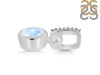 Moonstone & White Topaz Pendant RBM-RDP-959-CZ-LOOP.