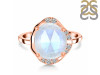 Moonstone & White Topaz Ring RBM-RDR-2558-ROSECUT.