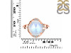 Moonstone & White Topaz Ring RBM-RDR-2558-ROSECUT.