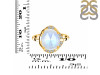Moonstone & White Topaz Ring RBM-RDR-2558-ROSECUT.