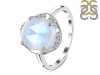 Moonstone & White Topaz Ring RBM-RDR-2558-ROSECUT.