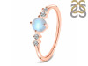 Moonstone & White Topaz Ring RBM-RDR-3167.