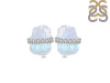 Moonstone Raw Crystal & White Topaz Stud Earring RBM-RE-381.