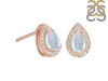 Moonstone & White Topaz Stud Earring RBM-RE-52.