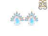 Moonstone & Blue Topaz Stud Earring RBM-RE-71-BTZ.