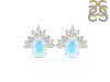 Moonstone & White Topaz Stud Earring RBM-RE-71.
