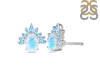 Moonstone & Blue Topaz Stud Earring RBM-RE-71-BTZ.