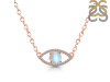 Moonstone & White Topaz Necklace RBM-RN-1.