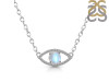 Moonstone & White Topaz Necklace RBM-RN-1.