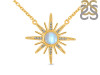 Moonstone & White Topaz Necklace RBM-RN-18.