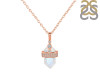 Moonstone & White Topaz Necklace RBM-RN-91.