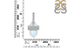 Moonstone & White Topaz Necklace RBM-RN-91.
