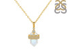 Moonstone & White Topaz Necklace RBM-RN-91.