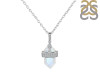 Moonstone & White Topaz Necklace RBM-RN-91.