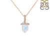 Moonstone & White Topaz Necklace RBM-RN-92.