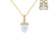 Moonstone & White Topaz Necklace RBM-RN-92.