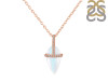 Moonstone & White Topaz Necklace RBM-RN-95.