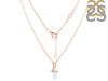 Moonstone & White Topaz Necklace RBM-RN-95.