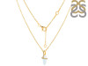 Moonstone & White Topaz Necklace RBM-RN-95.