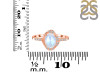 Moonstone & White Topaz Ring RBM-RR-359-ROSECUT.