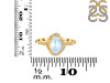 Moonstone & White Topaz Ring RBM-RR-359-ROSECUT.
