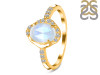 Moonstone & White Topaz Ring RBM-RR-359-ROSECUT.