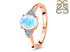 Moonstone & Blue Topaz Ring RBM-RR-364-BTZ.