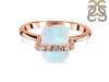 Moonstone Raw Crystal & White Topaz Ring RBM-RR-381.