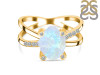 Moonstone Raw Crystal & White Topaz Ring RBM-RR-382.
