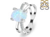 Moonstone Raw Crystal & White Topaz Ring RBM-RR-382.