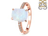 Moonstone Raw Crystal & White Topaz Ring RBM-RR-397.