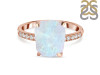 Moonstone Raw Crystal & White Topaz Ring RBM-RR-397.